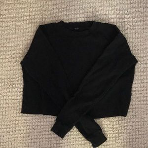 Brandy Melville waffle knit black king sleeve
